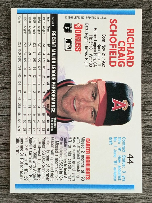 1992 Donruss #44 Dick Schofield