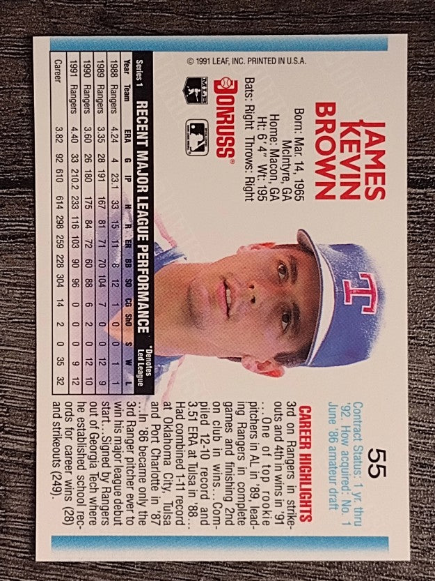 1992 Donruss #55 Kevin Brown