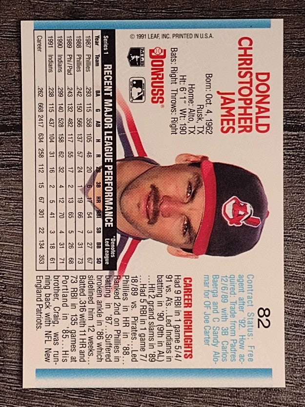 1992 Donruss #82 Chris James
