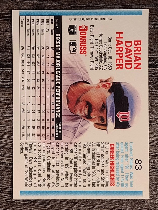 1992 Donruss #83 Brian Harper