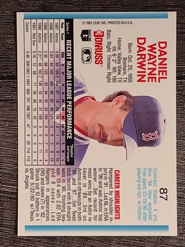 1992 Donruss #87 Danny Darwin