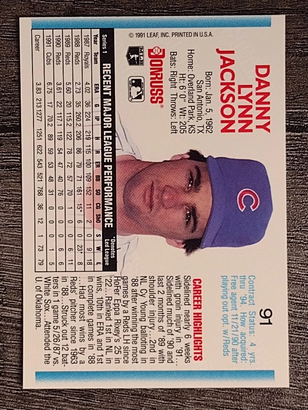 1992 Donruss #91 Danny Jackson