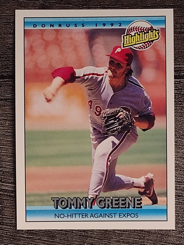 1992 Donruss #94 Tommy Greene HL