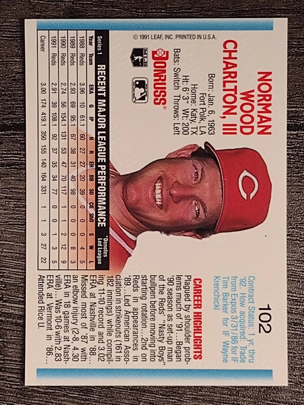 1992 Donruss #102 Norm Charlton