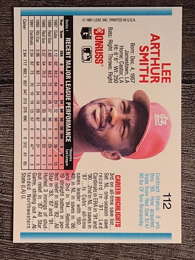 1992 Donruss #112 Lee Smith