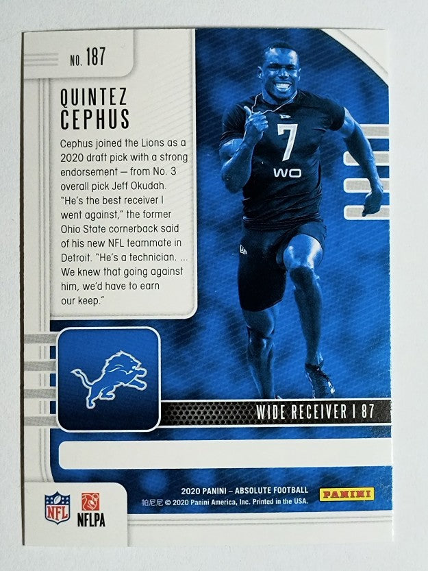 2020 Absolute Retail #187 Quintez Cephus
