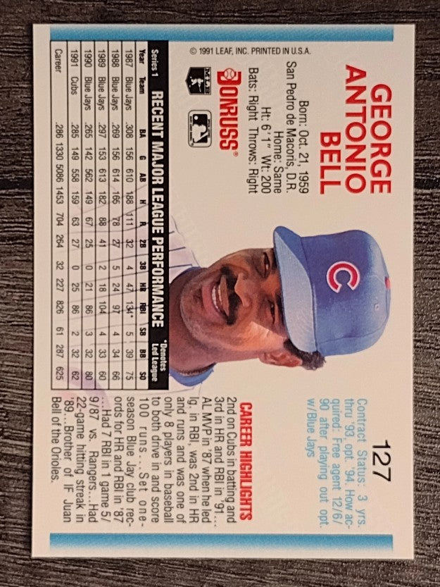 1992 Donruss #127 George Bell