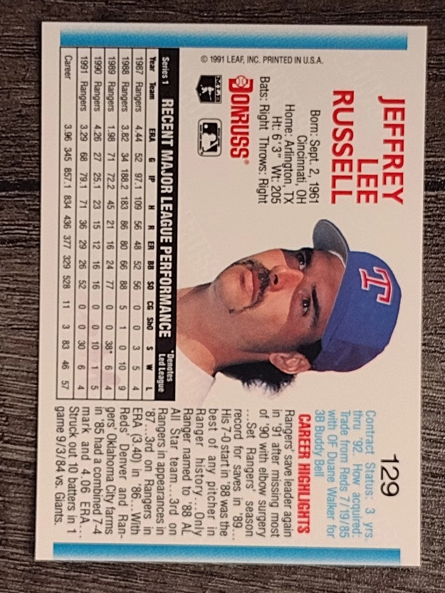 1992 Donruss #129 Jeff Russell