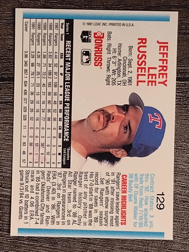 1992 Donruss #129 Jeff Russell
