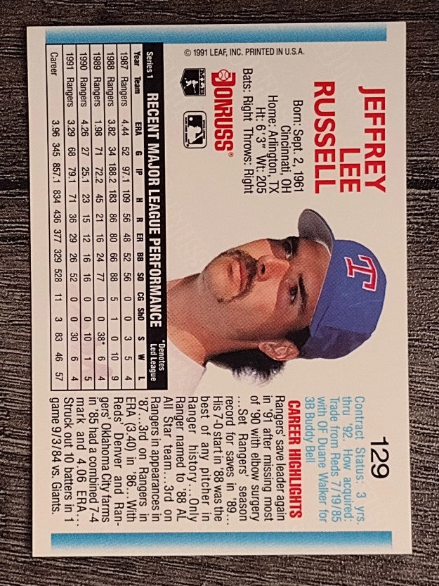 1992 Donruss #129 Jeff Russell