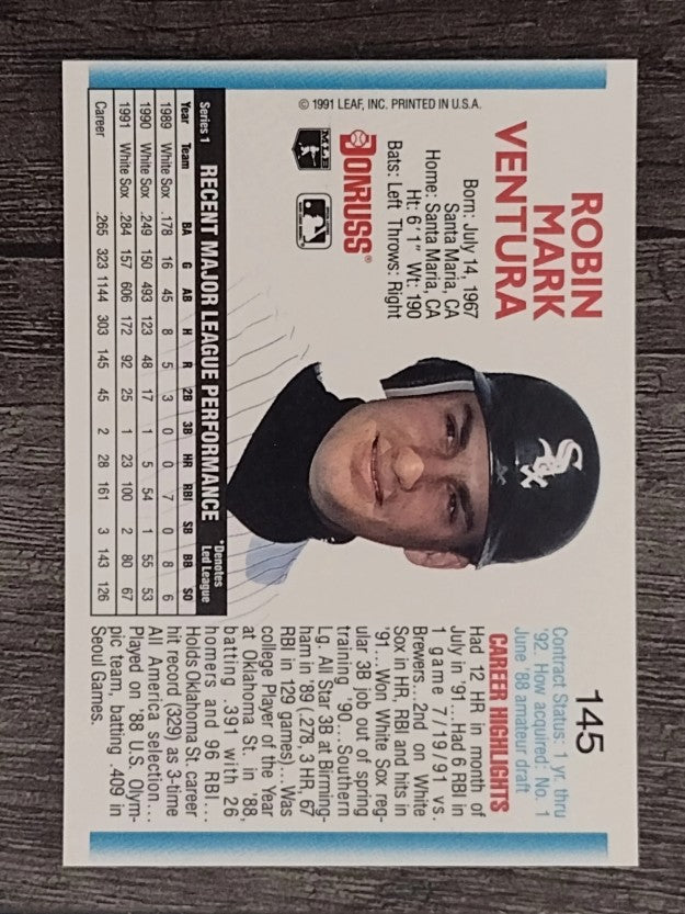 1992 Donruss #145 Robin Ventura