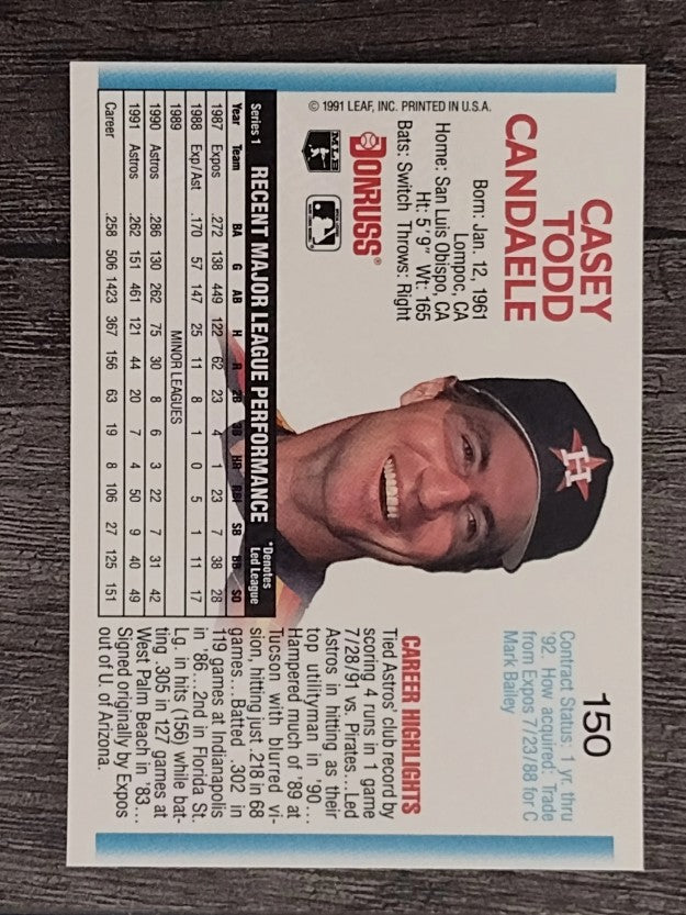 1992 Donruss #150 Casey Candaele