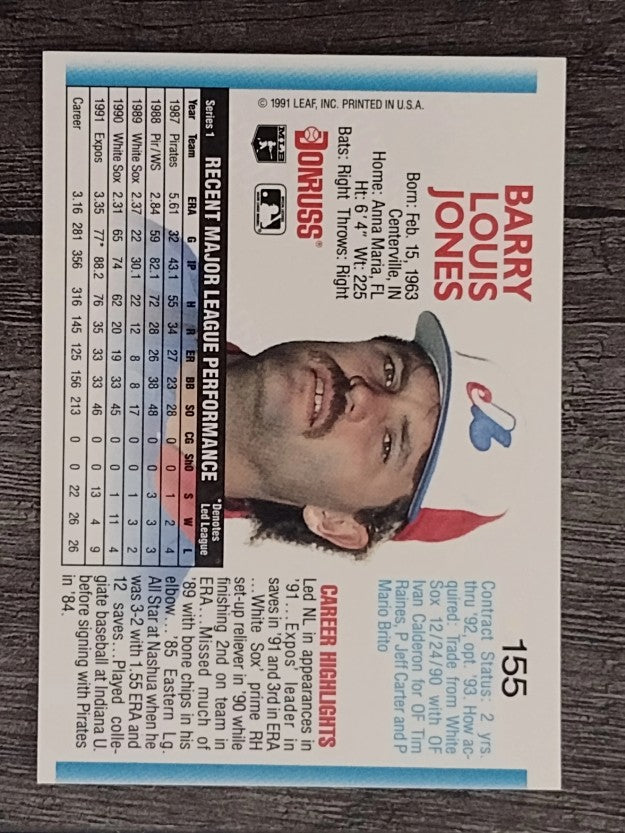 1992 Donruss #155 Barry Jones
