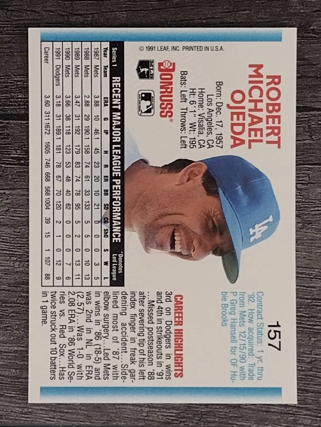 1992 Donruss #157 Bob Ojeda
