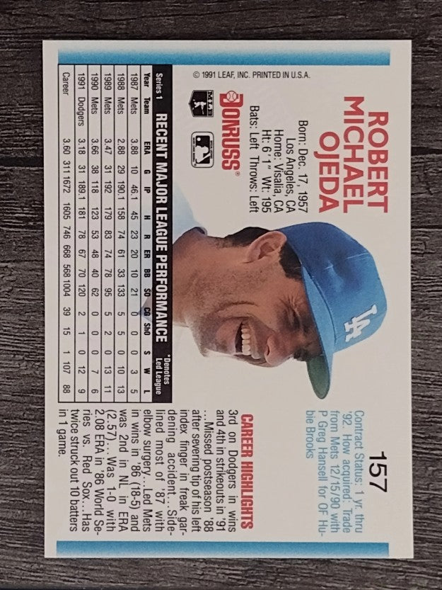 1992 Donruss #157 Bob Ojeda