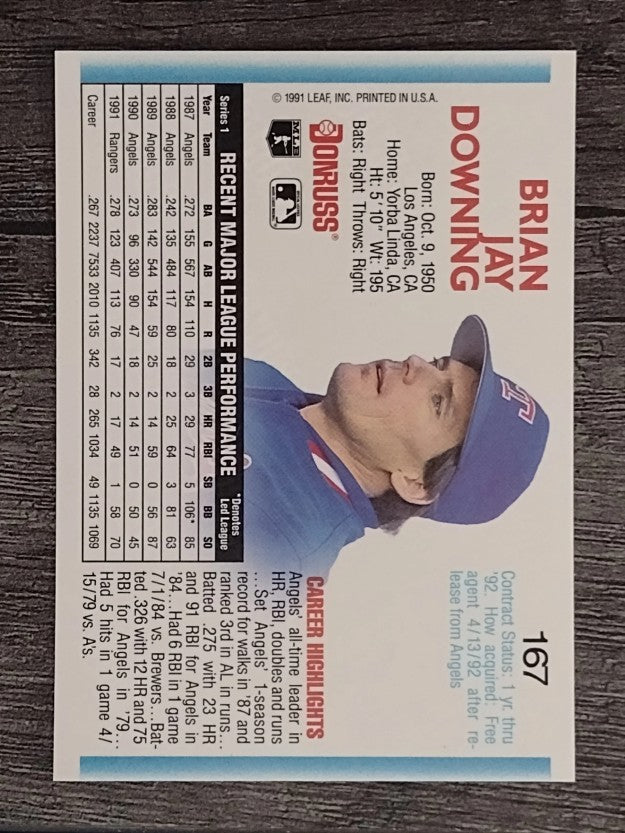 1992 Donruss #167 Brian Downing