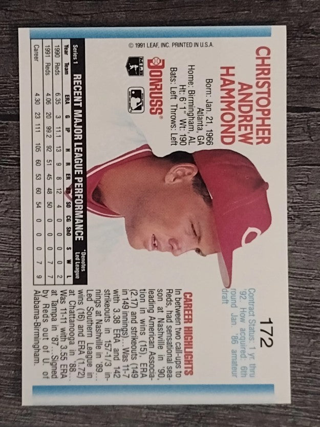 1992 Donruss #172 Chris Hammond