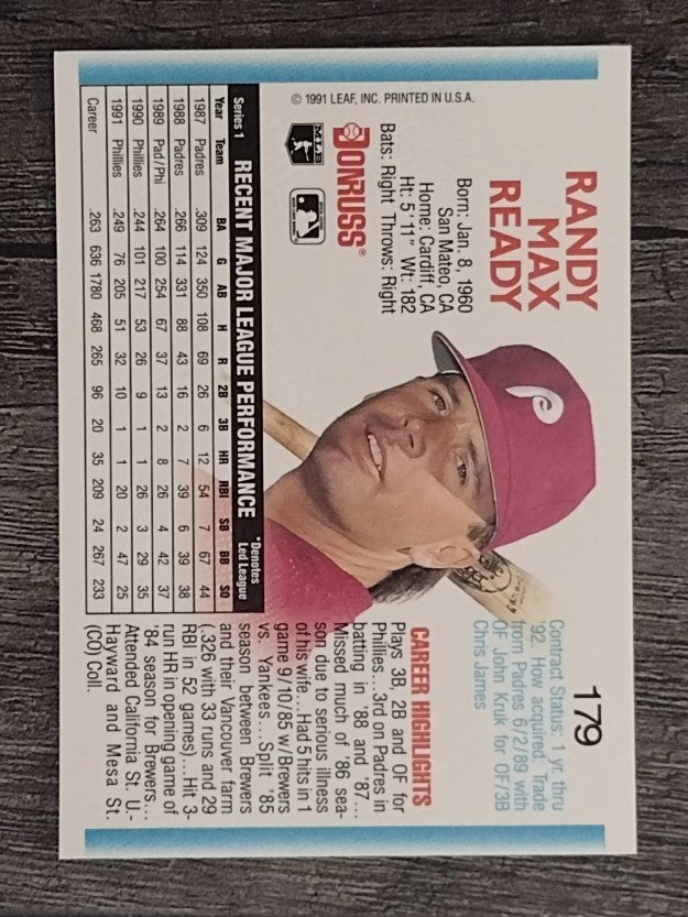 1992 Donruss #179 Randy Ready