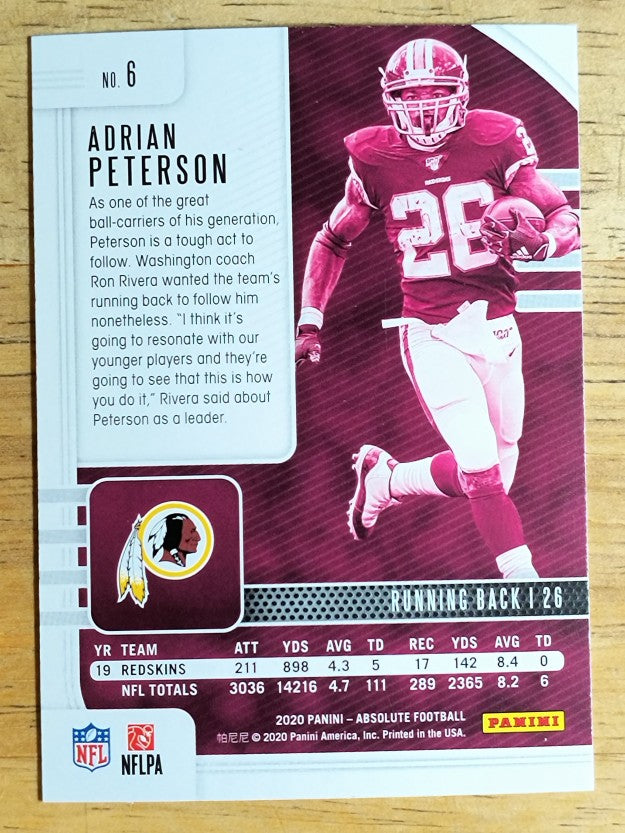 2020 Absolute Retail #6 Adrian Peterson