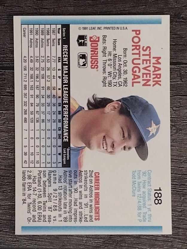 1992 Donruss #188 Mark Portugal