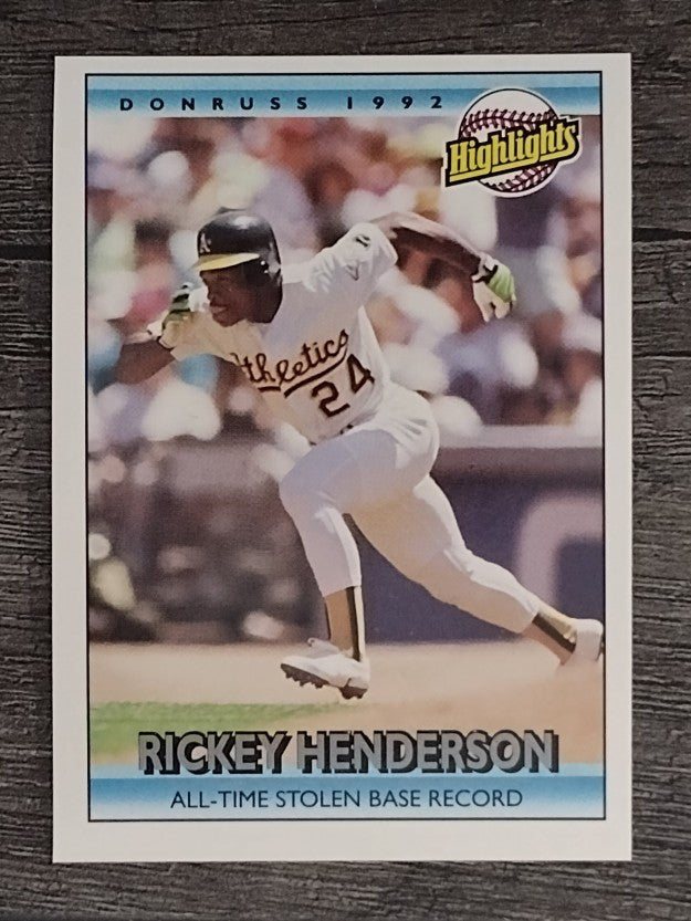 1992 Donruss #215 Rickey Henderson HL