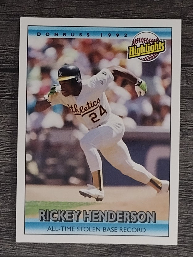 1992 Donruss #215 Rickey Henderson HL