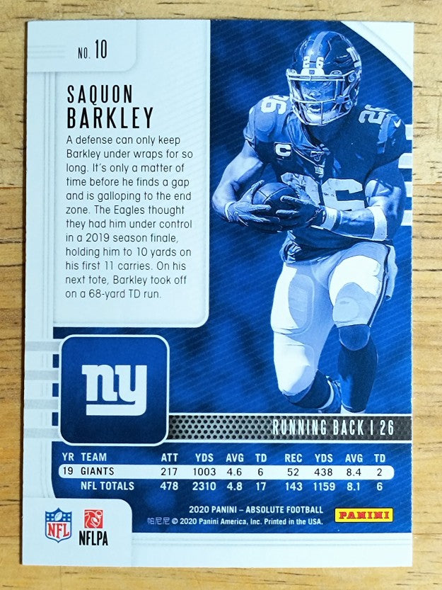 2020 Absolute Retail #10 Saquon Barkley