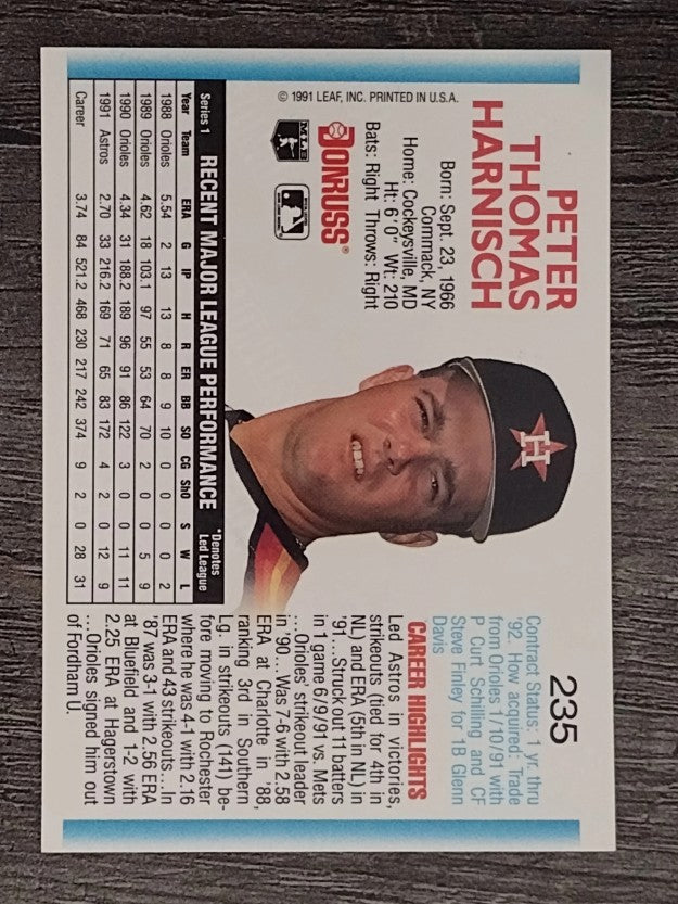 1992 Donruss #235 Pete Harnisch