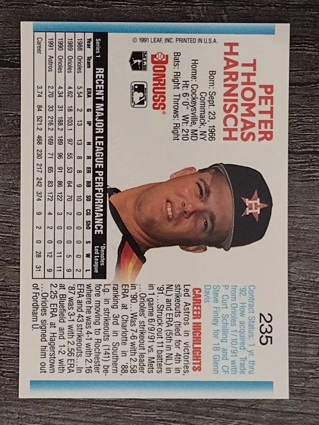 1992 Donruss #235 Pete Harnisch