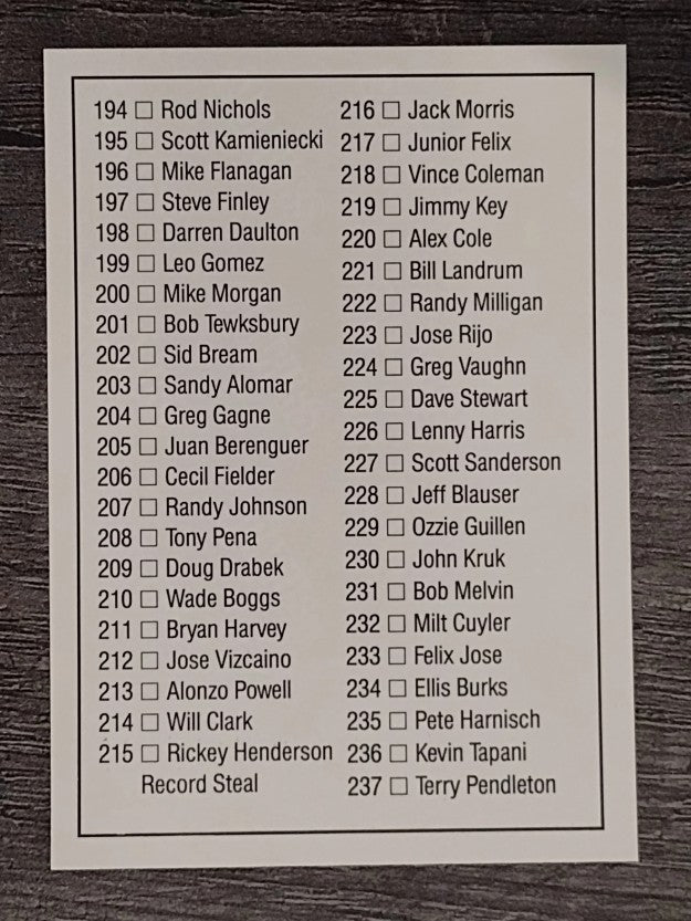 1992 Donruss #240 Checklist 158-237