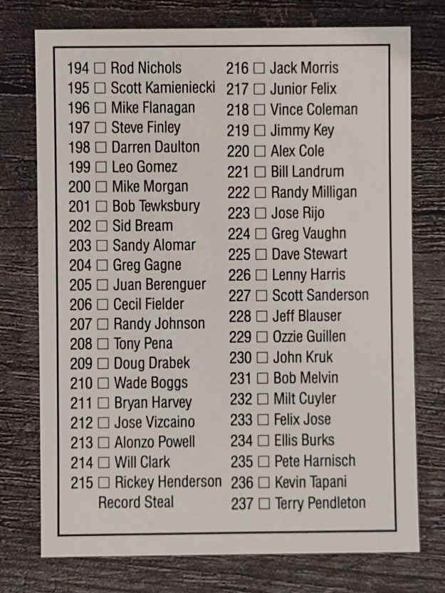 1992 Donruss #240 Checklist 158-237