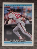 1992 Donruss #252 Luis Polonia