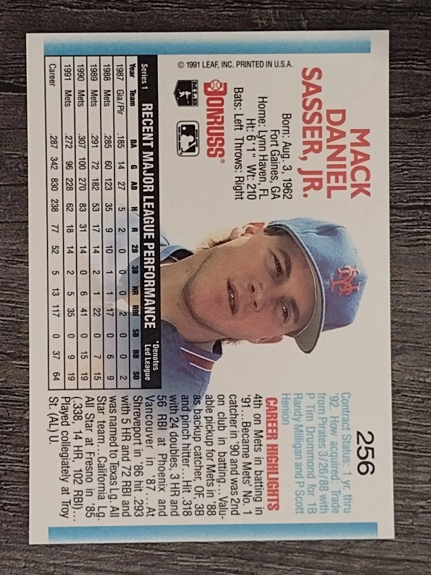 1992 Donruss #256 Mackey Sasser