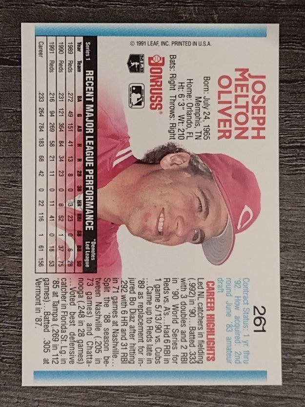 1992 Donruss #261 Joe Oliver