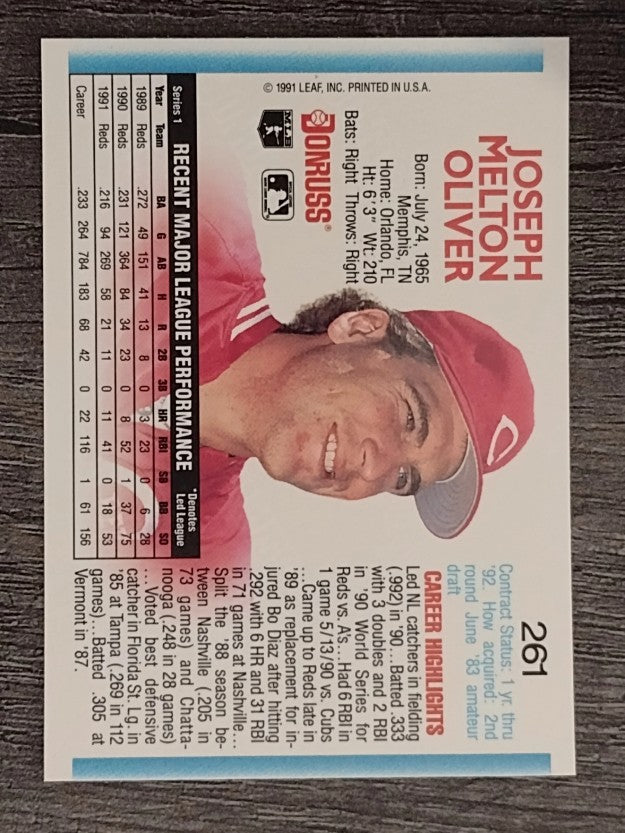 1992 Donruss #261 Joe Oliver