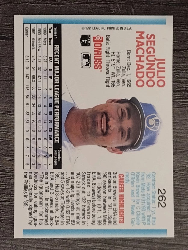 1992 Donruss #262 Julio Machado