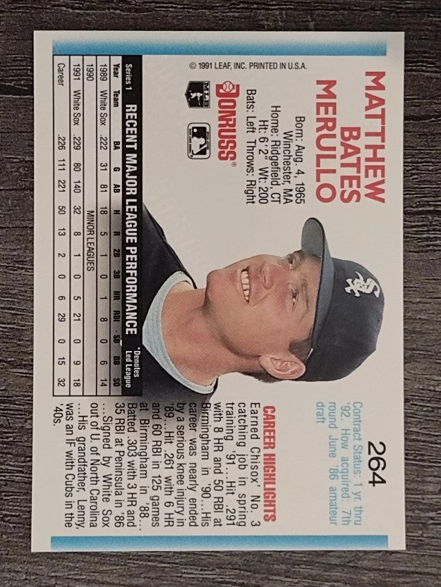 1992 Donruss #264 Matt Merullo