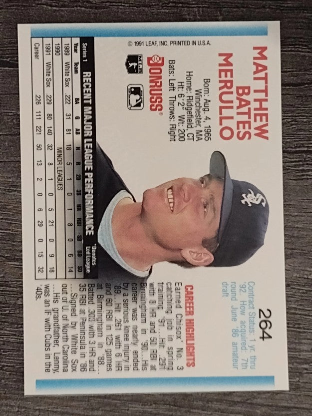 1992 Donruss #264 Matt Merullo