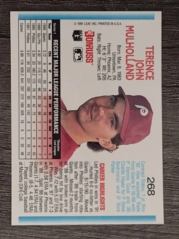 1992 Donruss #268 Terry Mulholland