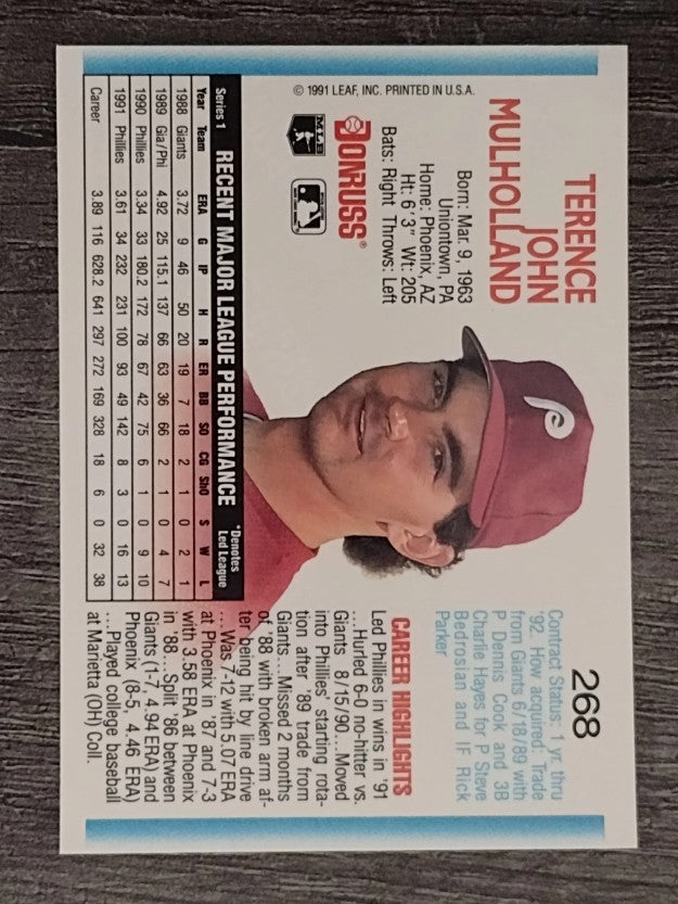 1992 Donruss #268 Terry Mulholland