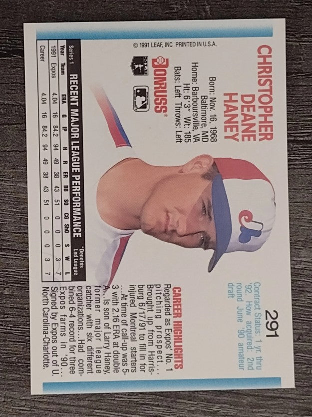 1992 Donruss #291 Chris Haney