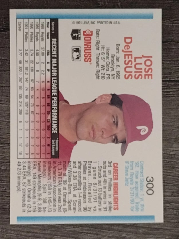 1992 Donruss #300 Jose DeJesus
