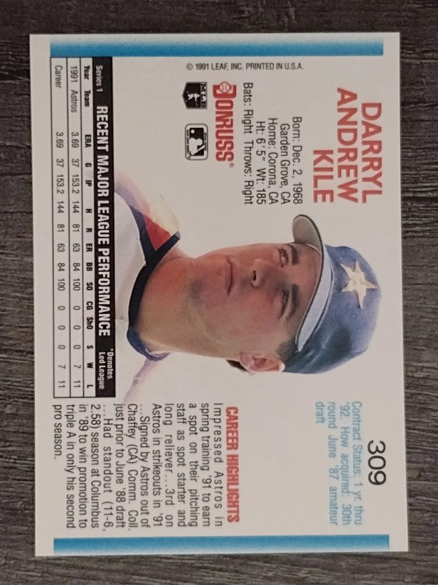 1992 Donruss #309 Darryl Kile