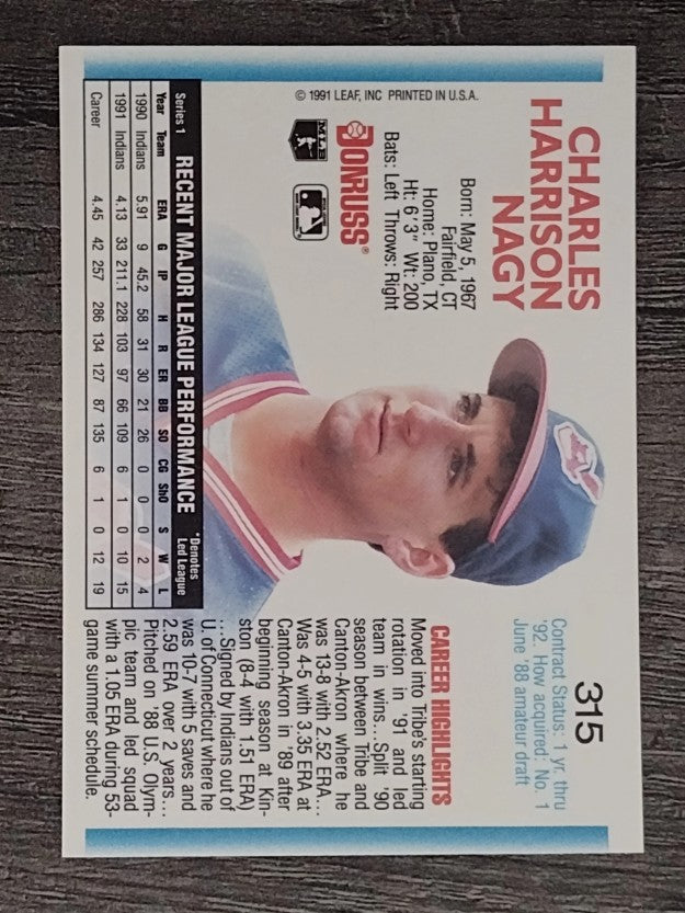 1992 Donruss #315 Charles Nagy