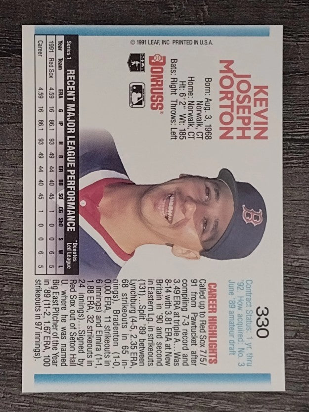 1992 Donruss #330 Kevin Morton