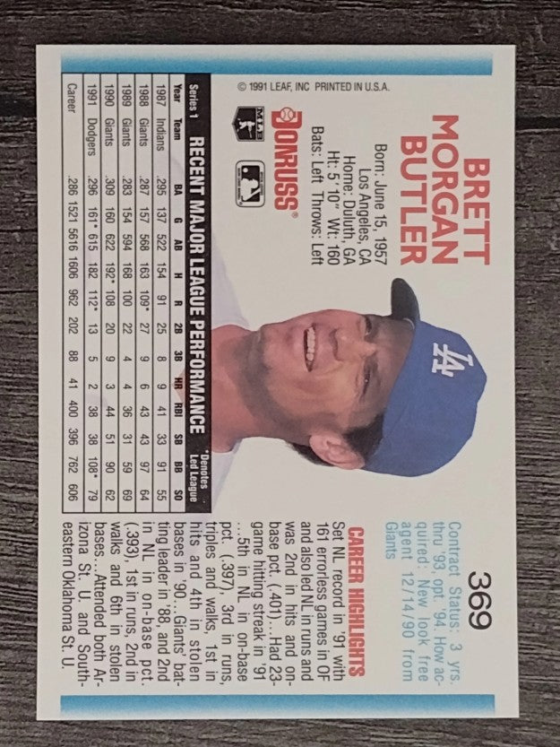 1992 Donruss #369 Brett Butler