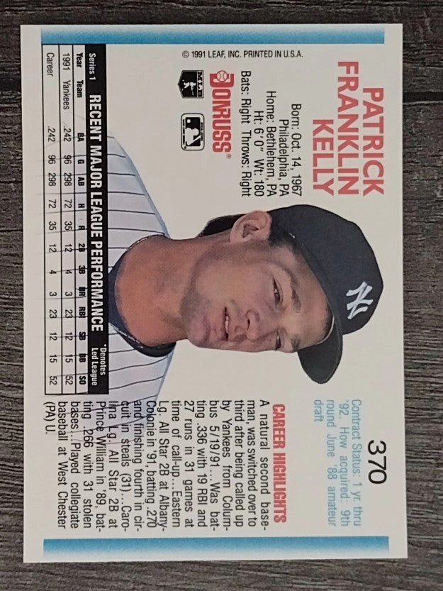 1992 Donruss #370 Pat Kelly