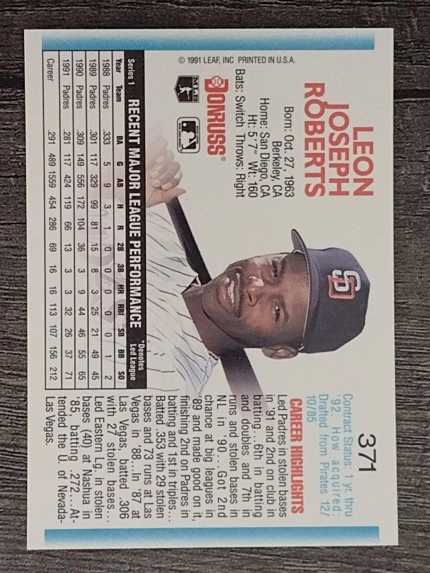 1992 Donruss #371 Bip Roberts