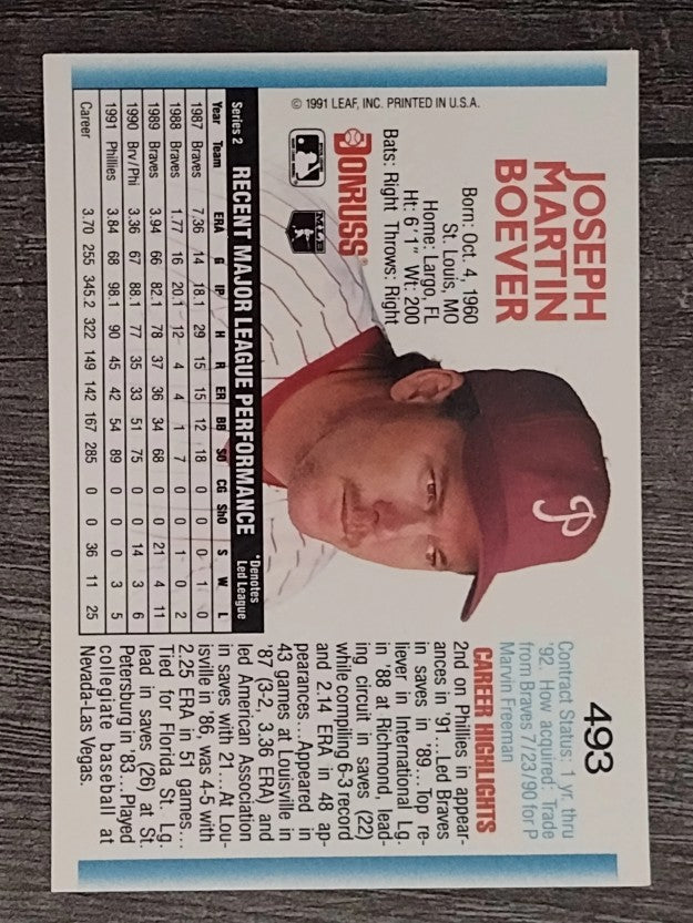 1992 Donruss #493 Joe Boever