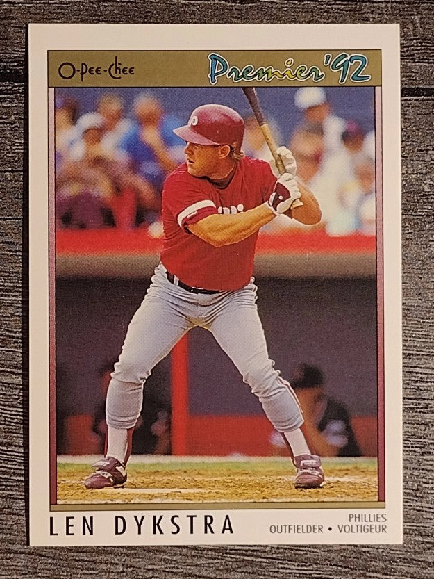 1992 O-Pee-Chee Premier #184 Len Dykstra